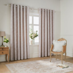 Bella Cotton Grommet / Eyelet Curtain Panel Pair