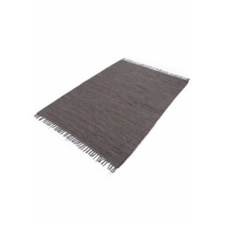 Chindi Uni Solid Colour Hand Crafted Hand Braided Mauve Area Rug