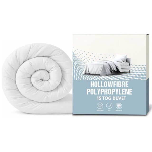 Aspire Homeware 15 Tog Winter Duvet for Extra Warm and Cozy Sleep