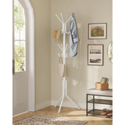 Coat Rack, Metal Coat Tree, Freestanding Organizer For Clothes, Bags, Hats, 175 Cm Tall, 16 Hooks, For Entryway, Living Room, Bedroom