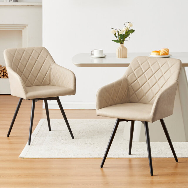 50cm H Upholstered Metal Armchair