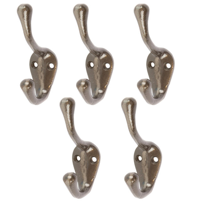Hammer & Tongs - Narrow Hat & Coat Hook - W25mm x H80mm - Raw