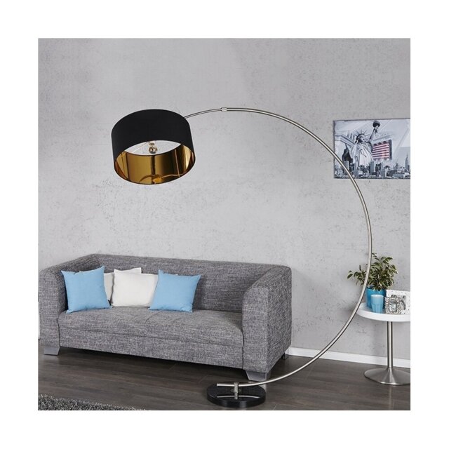 Darby 180cm Chrome Arched Floor Lamp