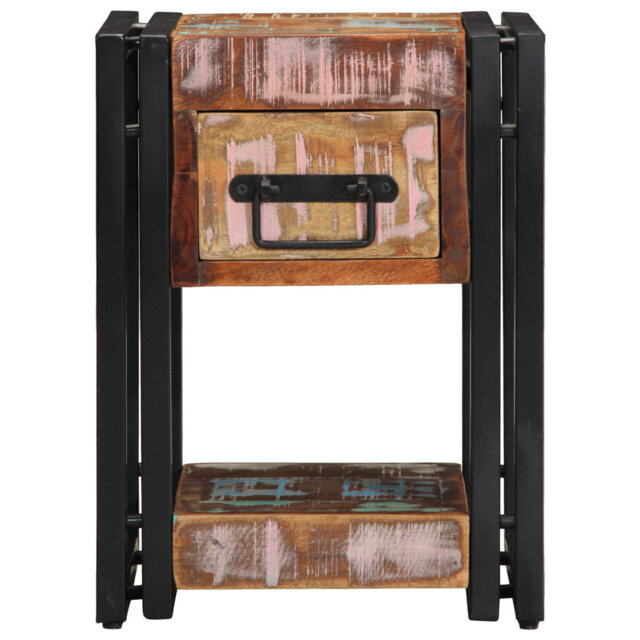 30cm W Solid Wood Bedside Table
