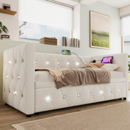 Bencar Upholstered Daybed with Trundle
