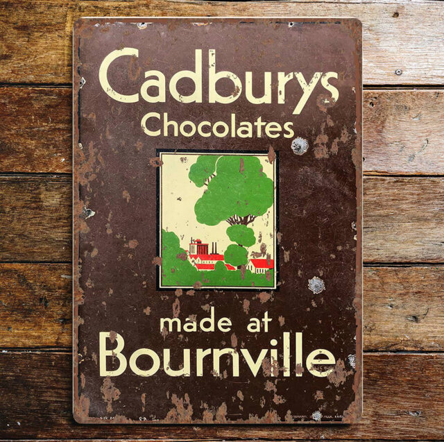 Cadbury Bournville Metal Travel Wall Décor