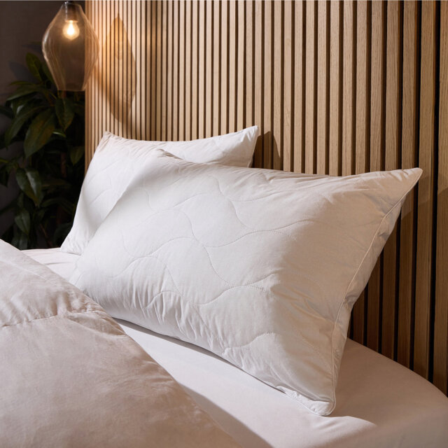 Snuggledown Luxurious Hotel Cotton Quilted Pillow â Premium Support & Five-Star Comfort