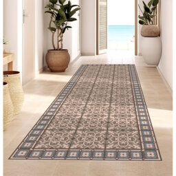 Emmerly Vinyl Machine Printed Area Rug