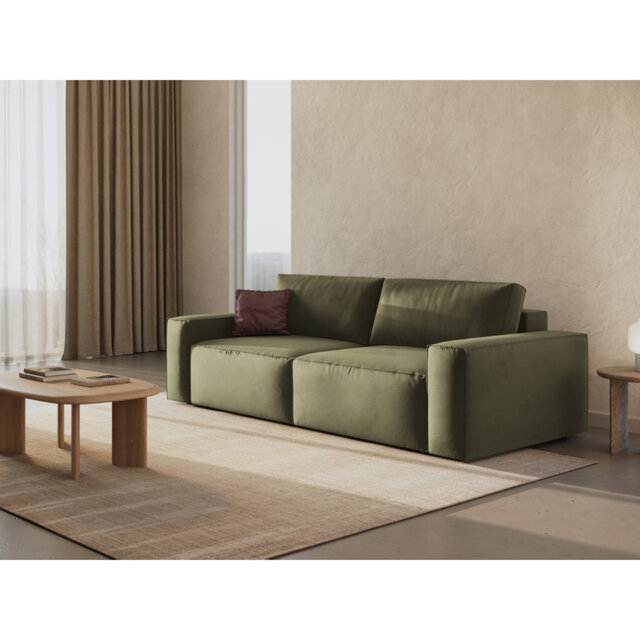 Biles 3 Seater Velvet Sofa Bed