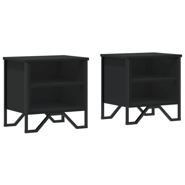 Borough Wharf Bedside Cabinet Sonoma Oak 2 Pcs 40X30x40 Cm Engineered Wood