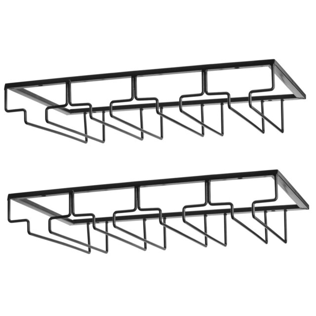 Adalyna Open Shelving Wine Glass Rack
