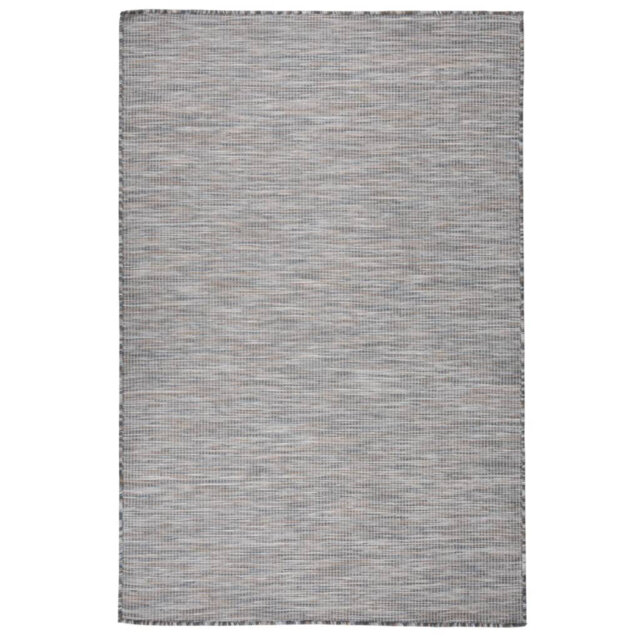 Barfuss Outdoor Flatweave Rug Brown and Blue