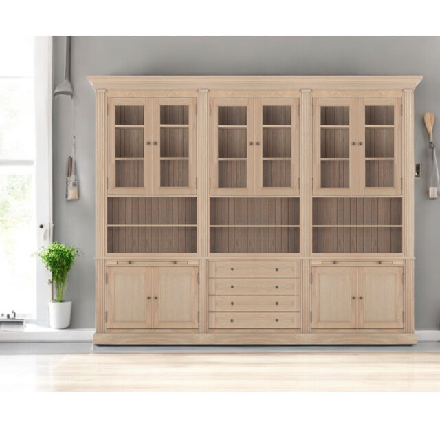 Boylan 240cm H x 300cm W Library Bookcase