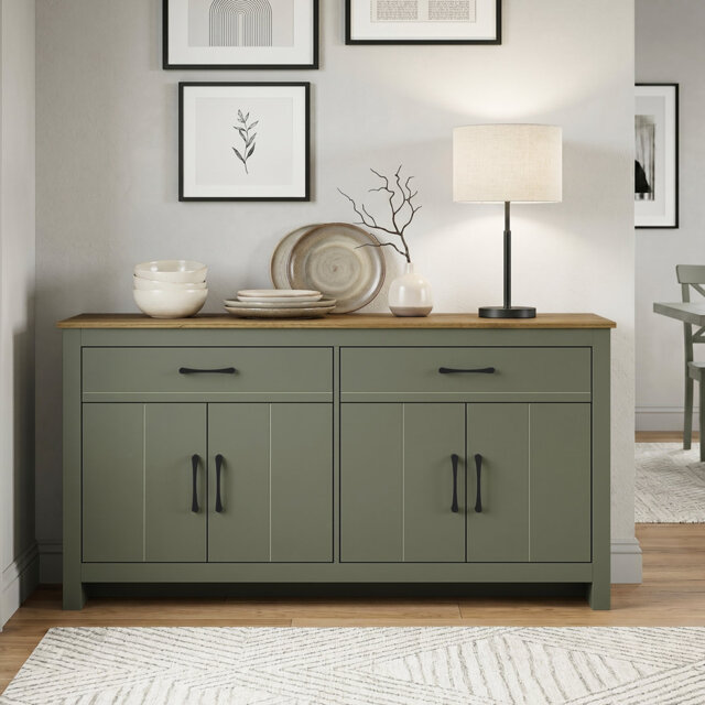 Alezae 4 Door 2 Drawer Multifunctional Sideboard