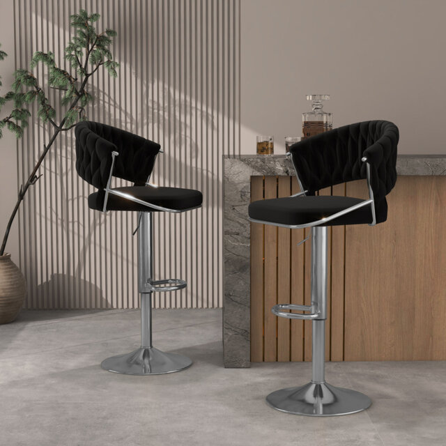 Christal Height Adjustable Swivel Bar Stool