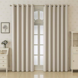 Aspire Homeware 100% Polyester Room Darkening Blackout Eyelet Curtains (Set Of 2)