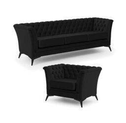 Whitby 2 - Piece Velvet Living Room Set