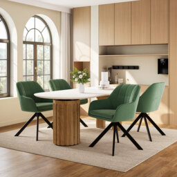 51cm H Upholstered Arm Dining Chair For Kitchen Dining Living Room