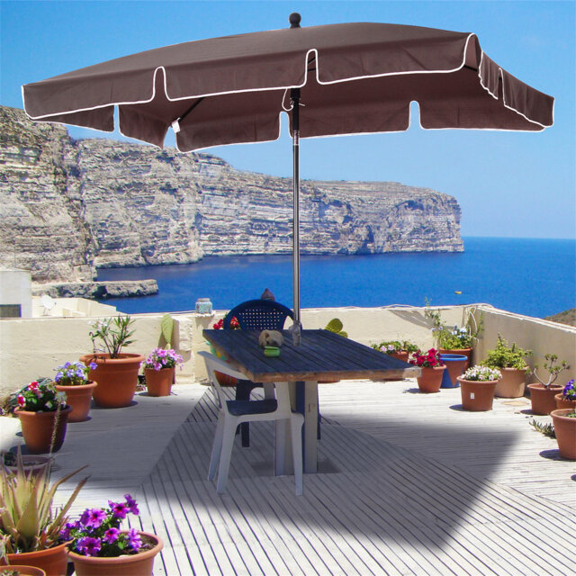 Britnei 198cm X 130cm Rectangular Traditional Parasol