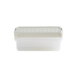 Wham Clip 7L Rectangular Plastic Storage Boxes with Secure Clip Lock Lids. L:39 x W:24 x H:10.5cm Clear/Stone/Slate Grey