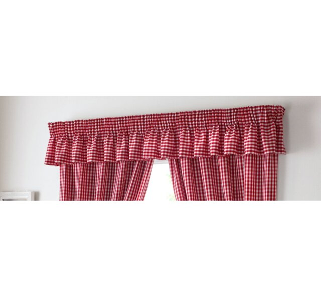 Rosas Gingham Curtain Pelmet