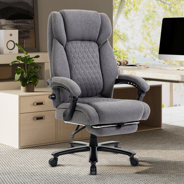 200KG Heavy Duty High Back Executive Chair Ergonomic Computer Desk Chair with Adjustable Lumbar Support