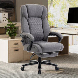 200KG Heavy Duty High Back Executive Chair Ergonomic Computer Desk Chair with Adjustable Lumbar Support