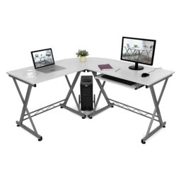Corner Desk, L-Shaped Computer Desk, For Study And Games, Space Saving, Easy Assembly, 138 X 150 X 75 Cm