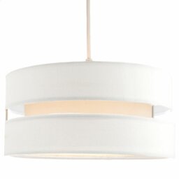 Contemporary Quality Linen Fabric Triple Tier Ceiling Pendant Light Shade