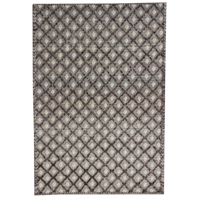 Geometric Hand Knotted 204cm X 301cm Area Rug