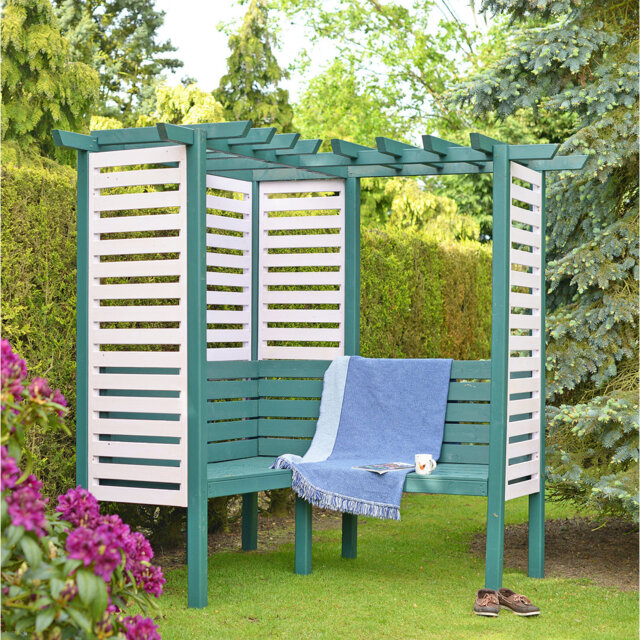 Clematis Solid Wood Pine Outdoor Bench