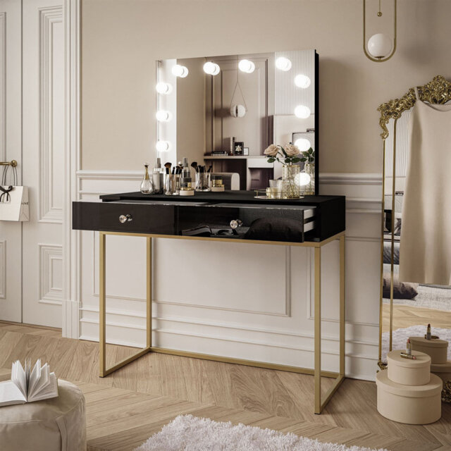 Anduena Dressing Table with Mirror
