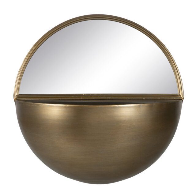 Metal  Flat Wall Mirror With Storage