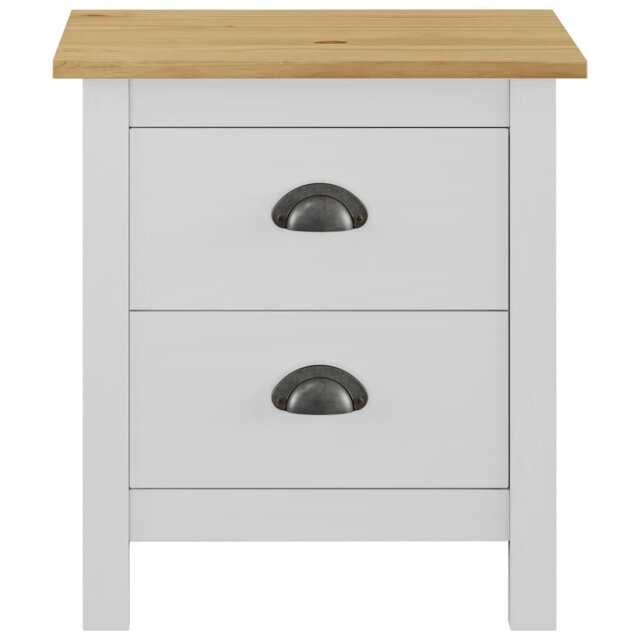 Perley Bedside Cabinet Hill 46x35x49.5 cm Solid Pine Wood