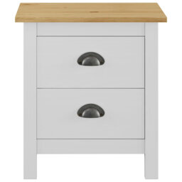 Perley Bedside Cabinet Hill 46x35x49.5 cm Solid Pine Wood