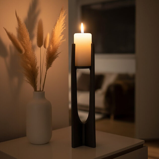 Kamakou Metal Tabletop Tealight Holder