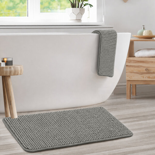 Door mat chenille nonslip for Bath and Kitchen Rug 60x90