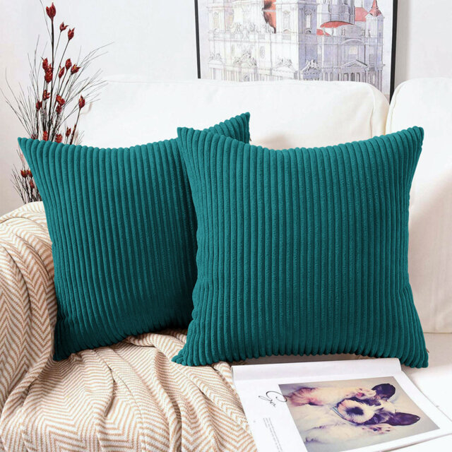 Swipe Stripe Velvet Cushion Covers - Set of 2