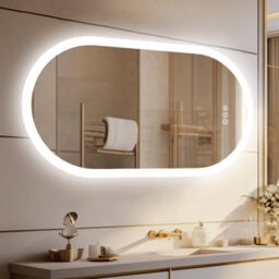 Oval LED Wall Mirror