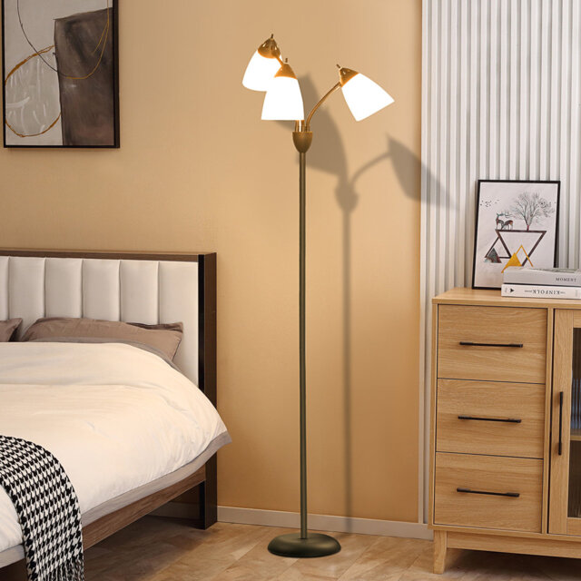 HOMCOM Arc Tree Floor Lamp without Light 155cm, Black