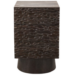 Crumble 40cm W Solid Wood Bedside Table