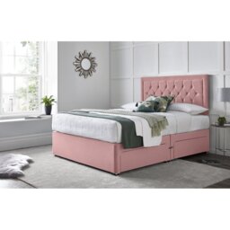 "Fly Princess Divan Bed with 24"" Headboard on Struts"