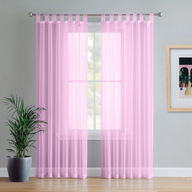 Birdsall Tab Top Sheer Single Curtain Panel