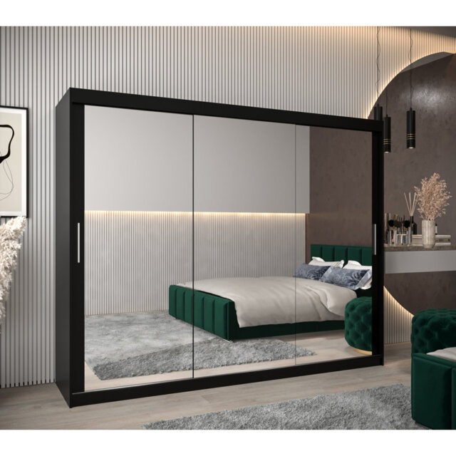 Melhado 3 Door Sliding Wardrobe