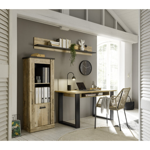 Jackeline 3 Piece Writing Desk Office Set