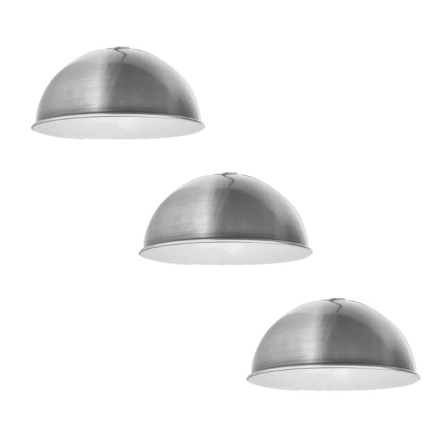 Arthelia 14cm H x 30cm W Metal Dome Lamp Shade ( Uno ) in Satin Nikel