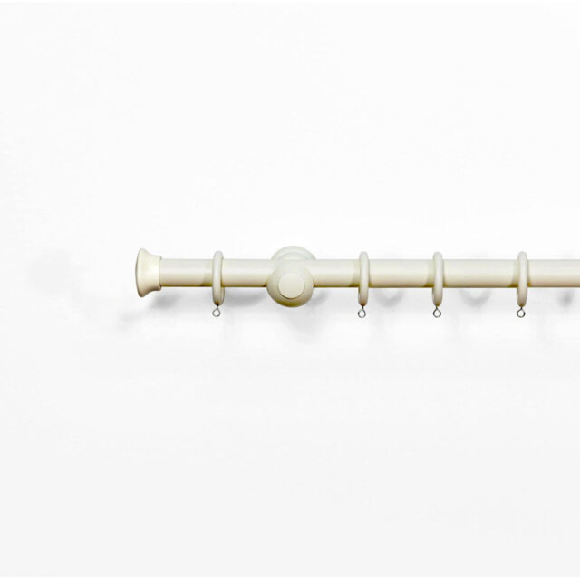 Norgren 28 mm Fixed Length Multi Finials Wooden Curtain Poles