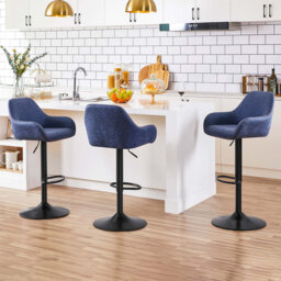 Bigvai Adjustable Height Counter Stool with Metal Frame