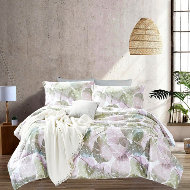 Merriwa Microfiber Floral Bedspread with Pillow Shams Included