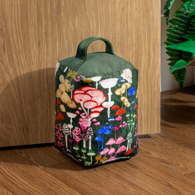 Amanita Mushroom Fabric Doorstop